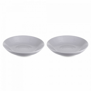 Набор тарелок для пасты, 2 предмета, 21.5 см, керамика, серый, серия In The Village, LIBERTY JONES, Россия, Наборы тарелок для кухни