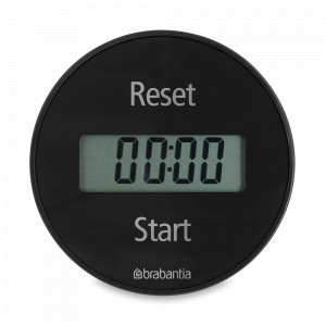 Таймер кухонный с магнитом, 7,5 см, пластик, темно-серый, серия Tasty+, BRABANTIA, Бельгия, Tasty+ BRABANTIA