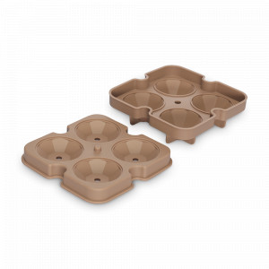 Форма для льда Ice diamond, 4 ячейки, 12.5 х 4.3 см, силикон, пепельно-розовый, SMART SOLUTIONS, Россия, Формы для льда