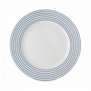 Тарелка десертная, 20 см, фарфор, синий, белый, серия Candy Stripe, Laura Ashley, Великобритания, LAURA ASHLEY (Великобритания)