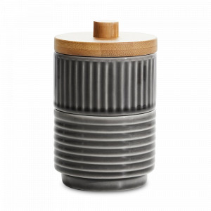 Набор из 2-х пиал с крышкой, объем: 150 мл, материал: керамика, цвет: серый, серия Coffee More, SAGAFORM, Швеция, SAGAFORM (Швеция)