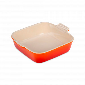 Форма для запекания квадратная Heritage, 2,8 л, керамика, оранжевый, серия Flame, LE CREUSET, Франция, LE CREUSET (Франция)