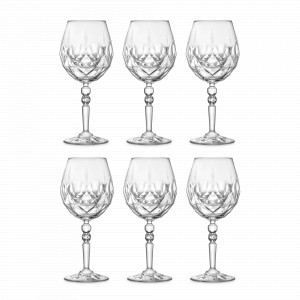 Набор из 6-ти бокалов для вина, 530 мл, хрустальное стекло, серия Alkemist, RCR, Италия, Наборы бокалов для красного вина