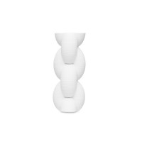 Ваза настольная Плетение, 29 см, керамика, белый, серия Vases, DECOR DE TABLE, Россия_00816950037683108411.jpg