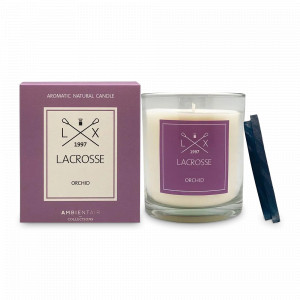 Свеча ароматическая «Orchid», 60 часов горения, воск, стекло, серия Lacrosse, AMBIENTAIR, Испания, Lacrosse AMBIENTAIR