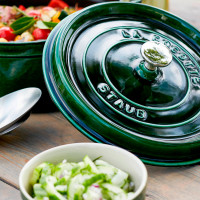 Кокот круглый, 6,7 л, 28 см, чугун, зеленый, серия La Cocotte, STAUB, Франция_00795640042554726235.jpg