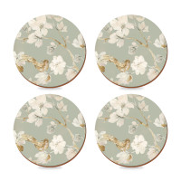 Набор из 4-х подстановочных салфеток Duck Egg Floral, 29 см, пробка, декор, CREATIVE TOPS, Великобритания