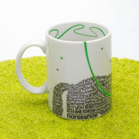 Кружка «Шрифт лошадь», 330 мл, фарфор, белый, KOENITZ, Германия_00809240058392102038.jpg