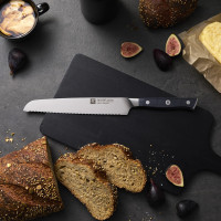 Нож для хлеба, 20 см, рукоять черная микарта, серия Spectrum, ZWILLING J.A. HENCKELS, Германия_00824200048425797532.jpg