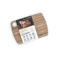 Доска разделочная композитная, 22х15см, зебрано натуральный, серия Fashion, ComposeEat, Россия_00810640061595884387.jpg