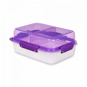 Контейнер трехсекционный, 1,8 л, пластик, серия To Go, SISTEMA, Новая Зеландия, SISTEMA (Новая Зеландия)