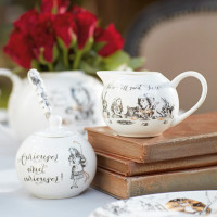 Набор из сахарницы и молочника «Алиса в Стране чудес», 200 мл, фарфор, декор, серия Victoria and Albert Garden, KITCHEN CRAFT, Великобритания_00817710052807317052.jpg