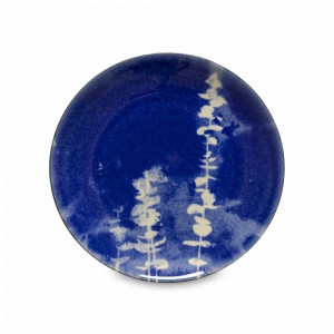 Тарелка закусочная Lomo, 21.6 см, керамика, белый, синий, серия Elements, COSTA NOVA, Португалия, Тарелки синие