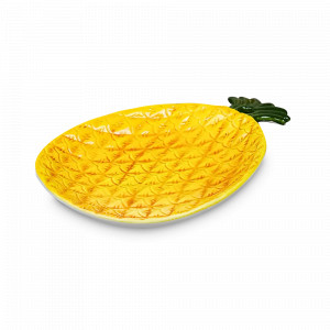 Блюдо для сервировки  Ананас, 27 х 18 см, керамика, желтый, серия Harvest, REPAST, Чехия, Harvest REPAST