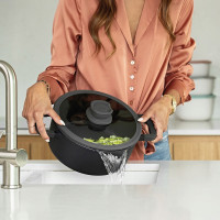 Крышка, 24 см, стекло, силикон, серый, серия Leo, BERGHOFF, Бельгия_00811600063785011435.jpg