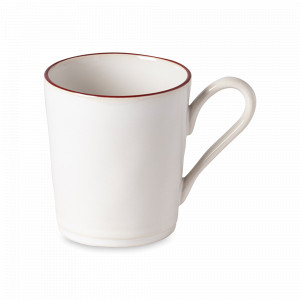 Кружка White/Red, 360 мл, керамика, белый, красный, серия Beja, COSTA NOVA, Португалия, Beja COSTA NOVA