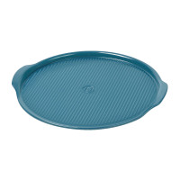 Блюдо для пиццы, керамика, 37 см, голубой, EMILE HENRY, Франция