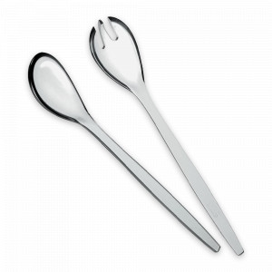 Набор приборов для салата, 2 предмета, 28 см, пластик SAN, прозрачный, серия Happy Hour, GUZZINI, Италия, GUZZINI (Италия)