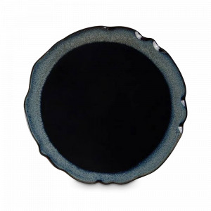 Тарелка закусочная Black, 22.5 см, каменная керамика, черный, серый, серия Auberge, ROOMERS TABLEWARE, Нидерланды, Тарелки керамические