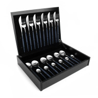 Набор столовых приборов на 6 персон, 24 предметов, синяя ручка, серия GOA matte blue, CUTIPOL, Португалия_00802510063705111585.jpg