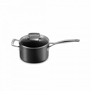 Ковш с крышкой, 1,9 л, 16 см, алюминий, стекло, черный, серия No Colour, LE CREUSET, Франция, LE CREUSET (Франция)