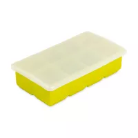 Форма с крышкой Ice cubes, на 8 кубиков 4.8 х 4.8 см, силикон, зеленый, серия Freeze, SMART SOLUTIONS, Китай, 