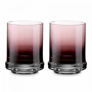 Набор из 2-х стаканов для воды, 290 мл, стекло, лиловый градиент, серия Fun Classy, Pozzi Milano 1876, Италия, Стаканы для воды