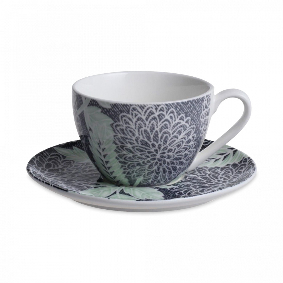 Пара чайная Impression, 270 мл, фарфор, синий, WALMER, Великобритания