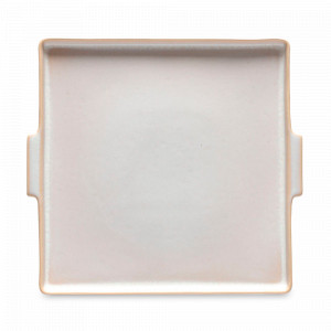 Блюдо квадратное с ручками DUNE PATH, 26.7 х 24.6 см, керамика, кремовый, серия Notos, COSTA NOVA, Португалия, Notos COSTA NOVA