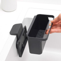 Органайзер для раковины, 17,1 х 12,7 х 10,6 см, пластик, серый, серия Sink Side, BRABANTIA, Бельгия_00802910049017919685.jpg
