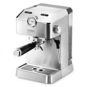Кофемашина эспрессо, нержавеющая сталь, пластик, серебристый, CASO, Германия, CASO (Германия)