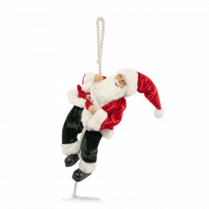 Украшение новогоднее - подвес Санта на канате, 40 см, пластик, полиэстер, серия New Year, ANNA LAFARG, Китай, Новогодняя коллекция