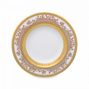Набор из 6-ти суповых тарелок White Gold, 22.5 см, фарфор, белый, золотой, серия Constanza 9320, FALKENPORZELLAN, Германия, Наборы глубоких тарелок