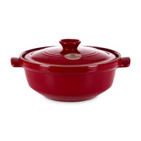 Казан , 2,4 л, 25 см, керамика, гранат, EMILE HENRY, Франция