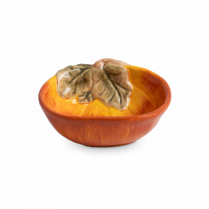 Пиала «Тыква», 14 х 5 см, керамика, зеленый, оранжевый, серия Bright Pumpkin, ANNA LAFARG, Китай, Bright pumpkin ANNA LAFARG