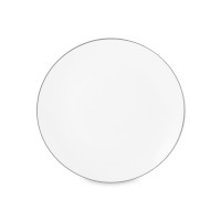 Тарелка закусочная, 23 см, фарфор, белый с серебристым кантом, серия White Platinum, MAXWELL WILLIAMS, Австралия