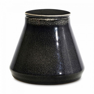 Банка для хранения, 850 мл, керамика, черный, серия Nature, SAGAFORM, Швеция, Банки для продуктов