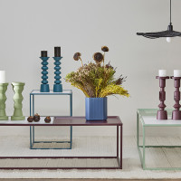 Подсвечник на одну свечу, 30 см, металл, голубой, серия Vivlend, BERGENSON BJORN, Великобритания_00813860063930785036.jpg