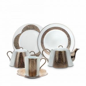 Сервиз чайный на 2 персоны, 8 предметов, фарфор, серия Lady Haviland, HAVILAND, Франция, Чайные сервизы из фарфора