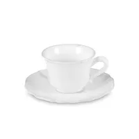 Пара чайная White, 220 мл, керамика, белый, серия Alentejo, COSTA NOVA, Португалия, 