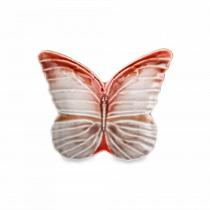 Блюдо сервировочное для десертов, 25 х 31 см, керамика, коричневый, декор, серия Cloudy Butterflies, Bordallo Pinheiro, Португалия, BORDALLO PINHEIRO (Португалия)