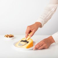 Нож для сыра, 19,9 см, нержавеющая сталь, пластик, желтый, серия Tasty+, BRABANTIA, Бельгия_00801470062113044346.jpg