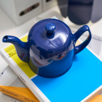 Чайник заварочный с колпаком, 900 мл, на 6 чашек, фарфор, нержавеющая сталь, синий, серия Salam, GUY DEGRENNE, Франция_00809440039217354039.jpg