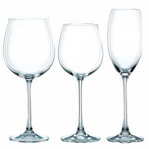 Набор из 18 бокалов, 6 бокалов для красного вина 727 мл + 6 бокалов для шампанского 272 мл + 6 бокалов для белого вина 387 мл, хрустальное стекло, серия Vivendi, NACHTMANN, Германия, NACHTMANN (Германия)