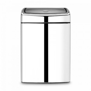 Контейнер настенный для мусора, 10 л, нержавеющая сталь, хром, серия TOUCH BIN, BRABANTIA, Бельгия, Скидка до -20% на мусорные ведра Brabantia