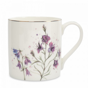 Кружка Колокольчики, 380 мл, фарфор, белый с золотистым кантом, серия Bouquet, ANNA LAFARG, Китай, Bouquet ANNA LAFARG