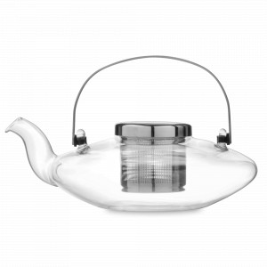 Чайник заварочный с ситечком, 550 мл,  боросиликатное стекло, нержавеющая сталь, серия Infusion, VIVA Scandinavia, Дания, Стеклянные заварочные чайники