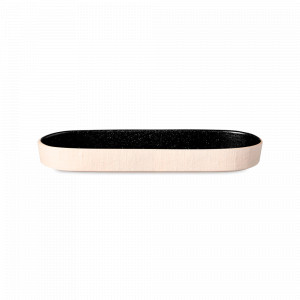 Блюдо овальное LATTITUDE BLACK, 18.5 х 9.1 см, керамика, черный, серия Notos, COSTA NOVA, Португалия, Блюда сервировочные, менажницы