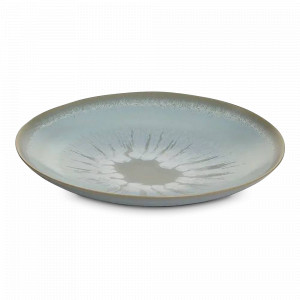 Тарелка десертная Blue, 20.5 см, каменная керамика, голубой, серый, серия Auberge, ROOMERS TABLEWARE, Нидерланды, Тарелки керамические