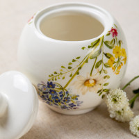 Сахарница , 270 мл, керамика, белый, декор, серия Полевые цветы, DECOR DE TABLE, Россия_00818670049990239724.jpg